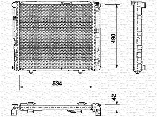 MAGNETI MARELLI Radiators, Motora dzesēšanas sistēma 350213691000